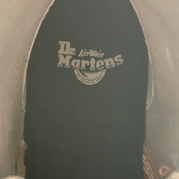 DR MARTENS COMBAT BOOTS WHITE 1460 AIRWAIR RUGGED SZ 3Y Woman5 BIKER CORE MOTO - Picture 6 of 16